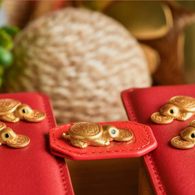Feng Shui Mini Golden Money Turtle – Lucky Wealth Decor Feng Shui Figurine Axl