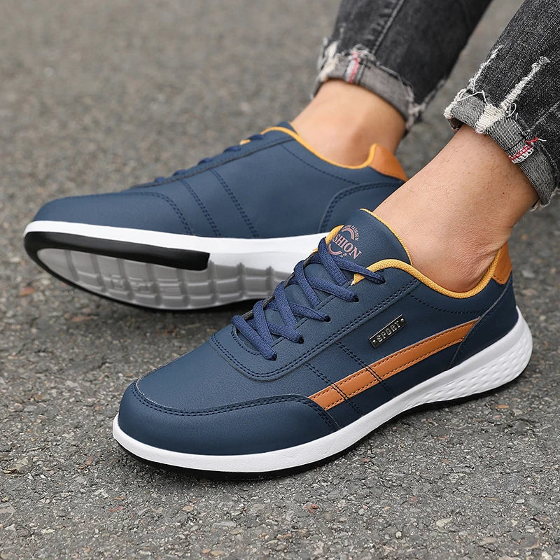 ZULIWAGN Men's Lightweight Anti-Slip Vulcanized Sneakers | Plus Size Men's Sneakers Axl