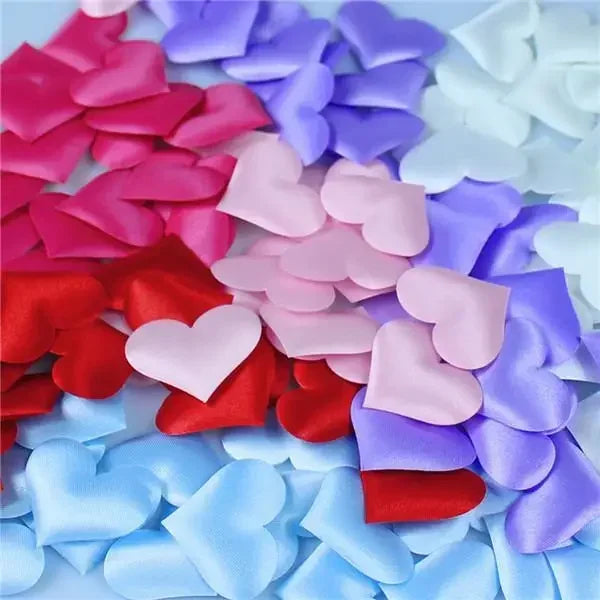 Heart Silk Petal Confetti 100/200 Pcs – Wedding & Party Decor Party Confetti Decor Axl