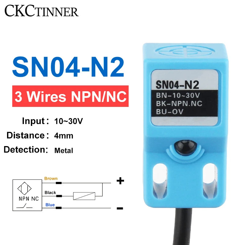 SN04 Proximity Switch 4mm – Inductive Auto Leveling Sensor Proximity Switch Sensor Axl SN04-N2