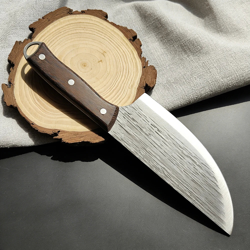 Forged Meat Cleaver Stainless Steel Chef Knife – Wood Handle Meat Cleaver Knife Axl