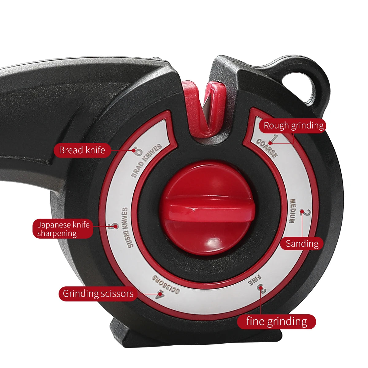 6-in-1 Knife & Scissors Sharpener – Adjustable Angle Whetstone Knife Sharpener Axl