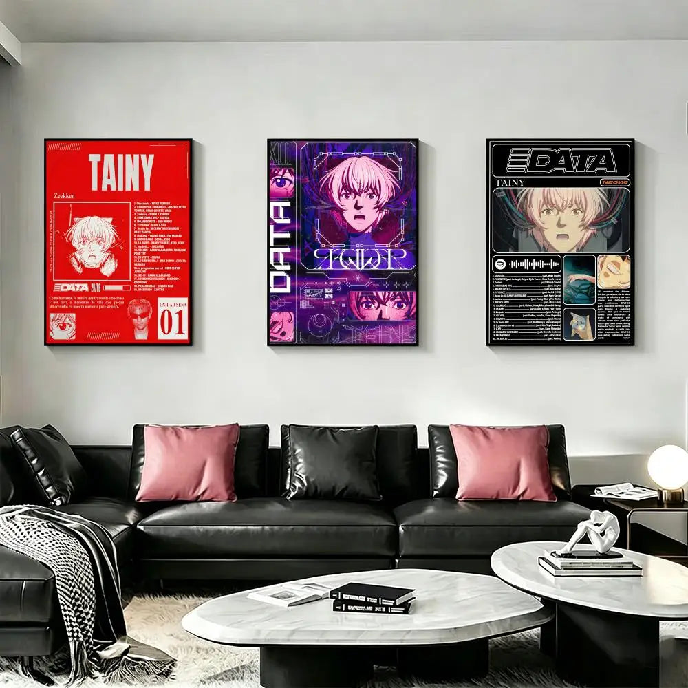 Tainy DATA Album HD Poster – Waterproof Wall Art Decor Wall Art Poster Axl