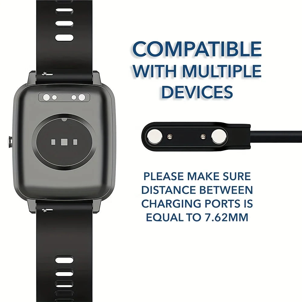 Universal 2-Pin Magnetic Smart Watch Charger Cable 7.62mm USB Watch Charging Cable Axl