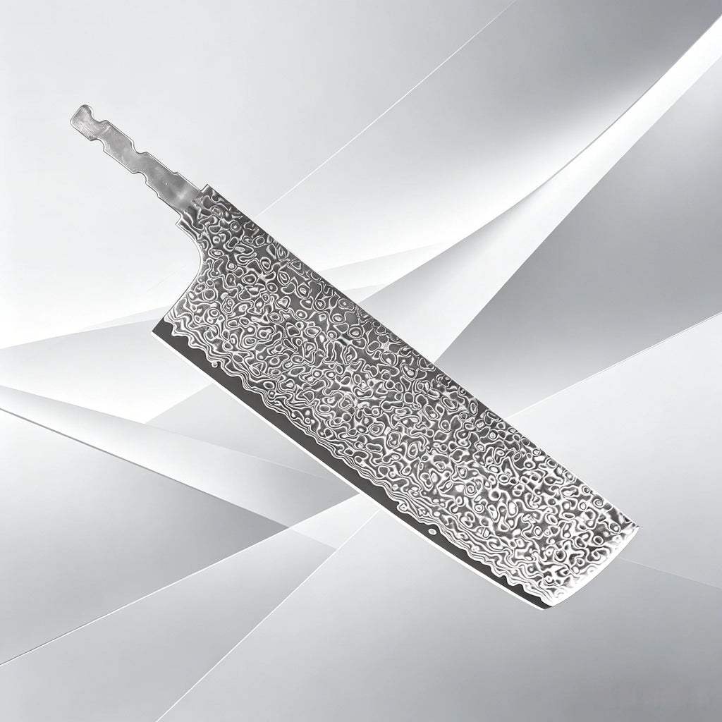 Damascus Steel Chef Knife Blade Blank – DIY Knife Making Knife Blade Blank Axl