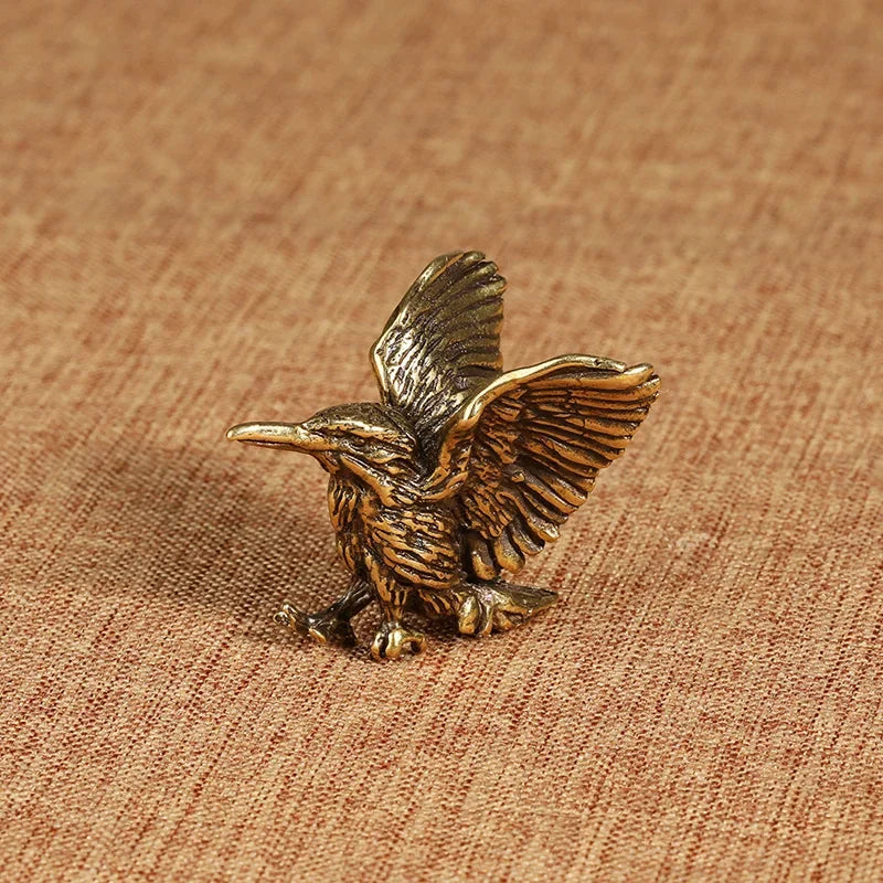 Mini Brass Eagle Statue – Opening Wing Sculpture Home & Office Decorative Sculpture Axl
