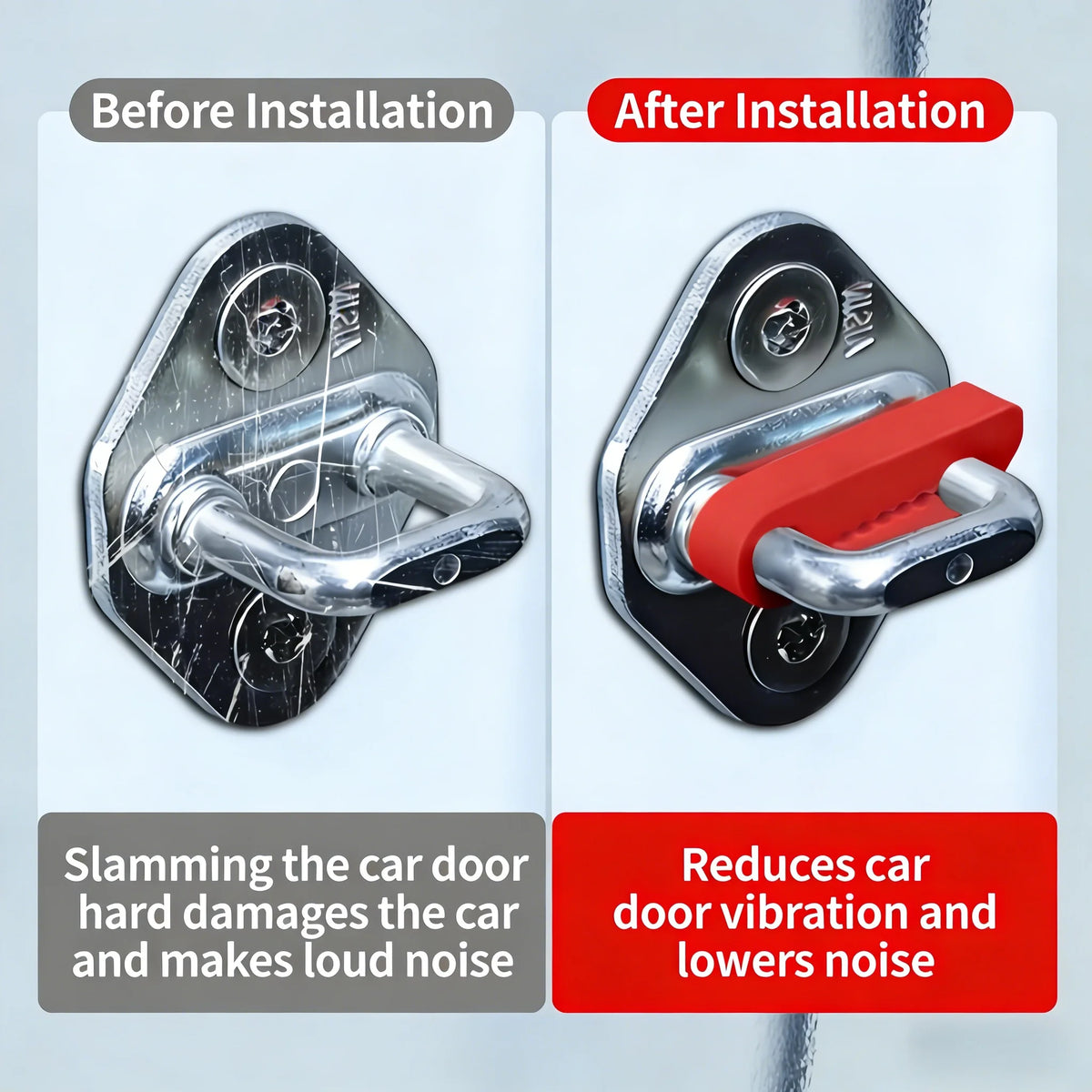 Car Door Silicone Damper Cushion Pads – Anti-Vibration 4 Pack Door Damper Pad Axl