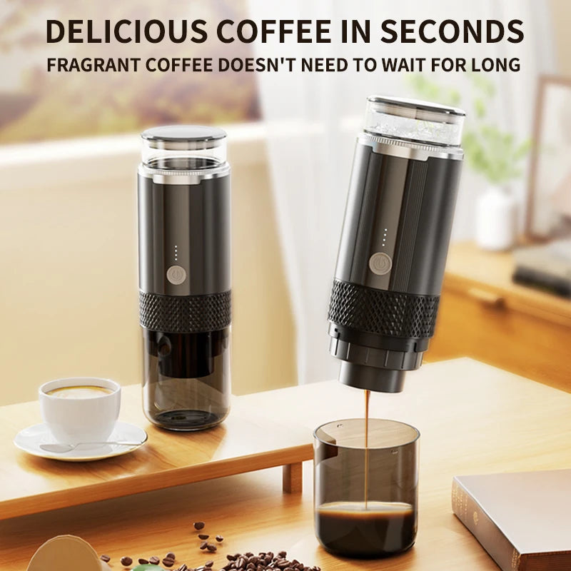 BALASHOV Portable Coffee Maker – K-Cup & Ground Coffee Brewer Portable Coffee Maker Axl
