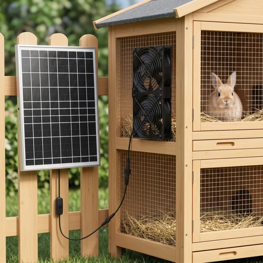 15W Solar Exhaust Fan – Ventilation for Pet Houses & Coops Solar Exhaust Fan Axl