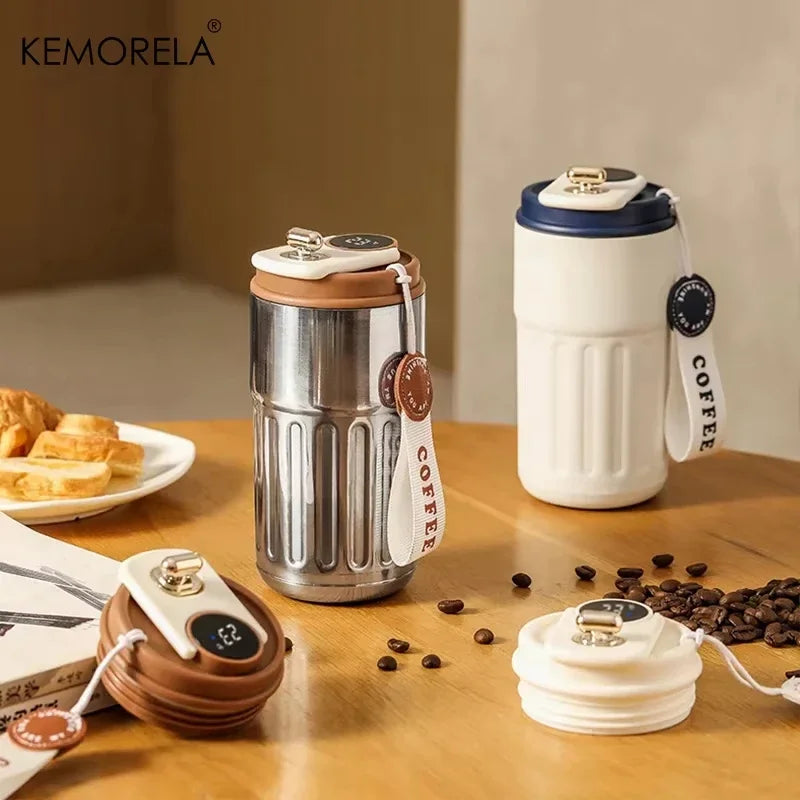 KEMORELA Smart Thermos Bottle – LED Temp Display 316 Steel Mug Smart Vacuum Thermos Axl