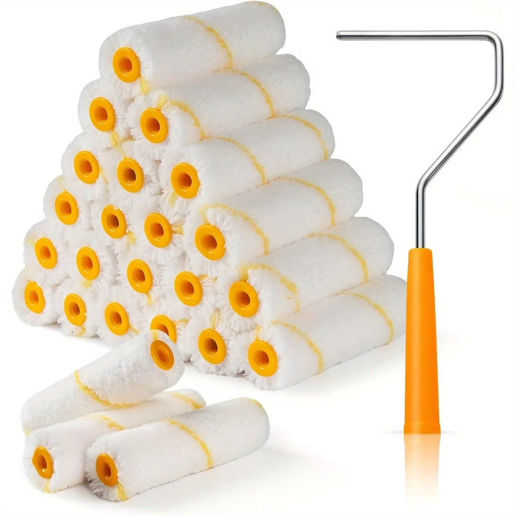 10/21-Pc 4-Inch Mini Paint Roller Set – Walls, Cabinets & Doors Mini Paint Roller Set Axl