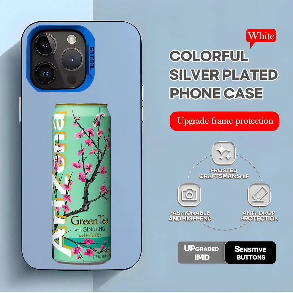Vaporwave Arizona Iced Tea iPhone Case 11–16 Pro Max iPhone Phone Case Axl iPhone16plus z10