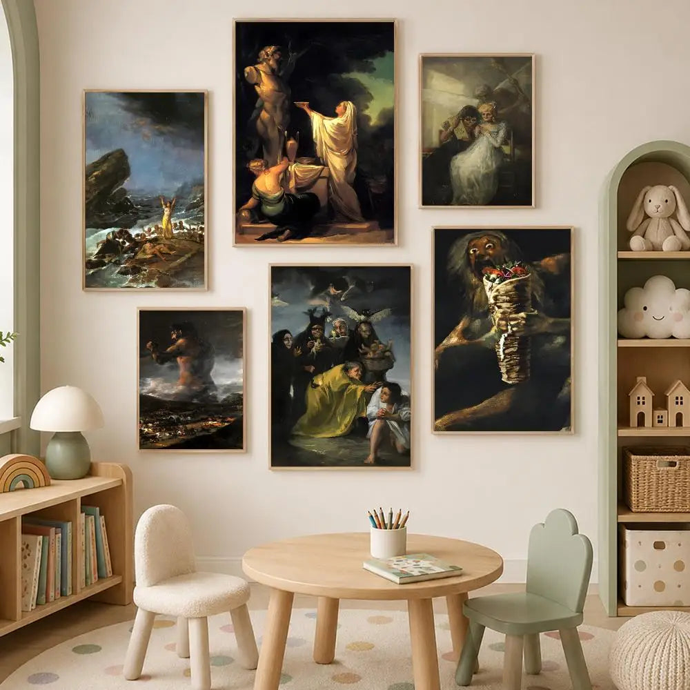 Francisco de Goya Wall Art Poster – Self-Stick HD Waterproof Wall Art Poster Axl