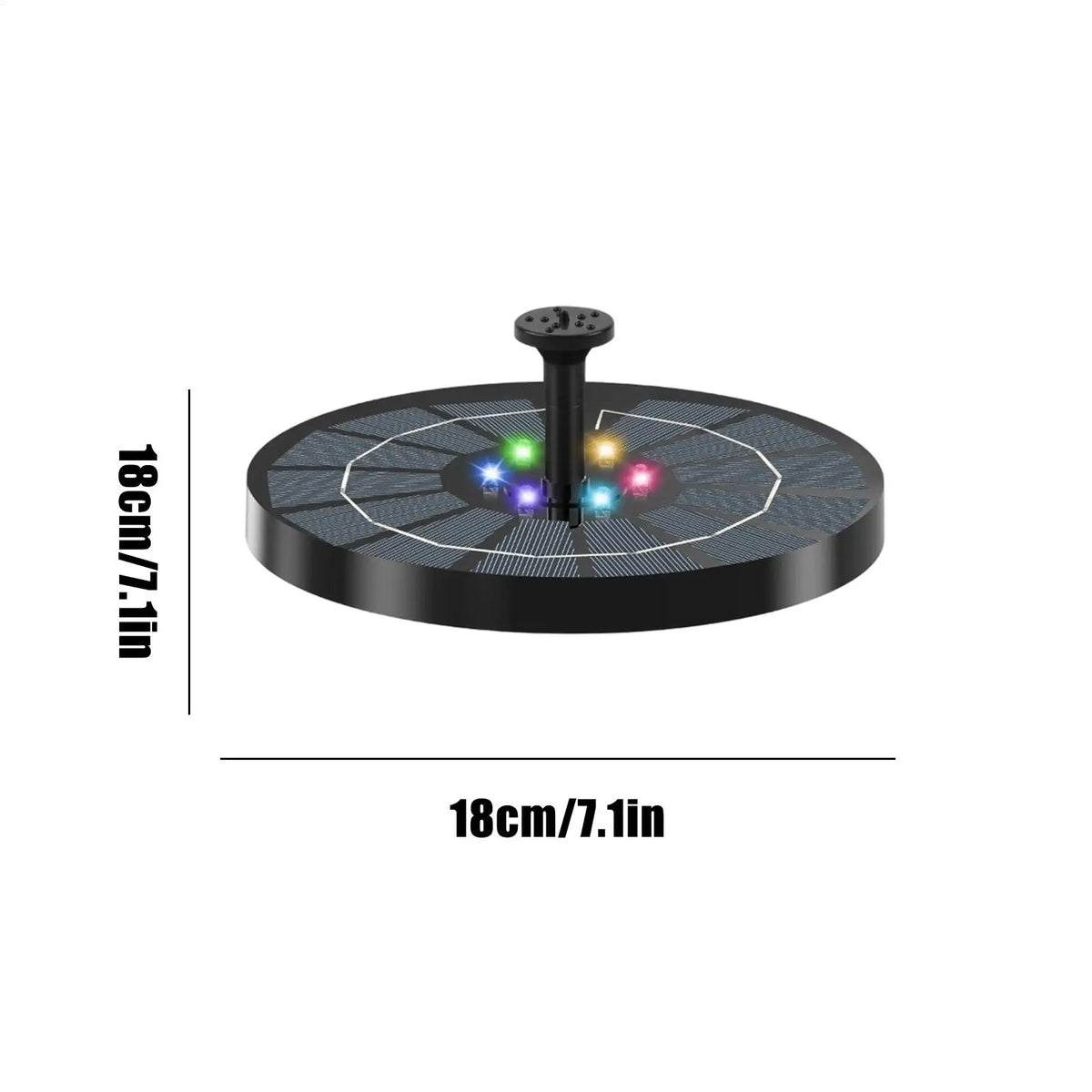 Solar Floating Fountain – Bird Bath, Garden & Pool Decor Solar Garden Fountain Axl