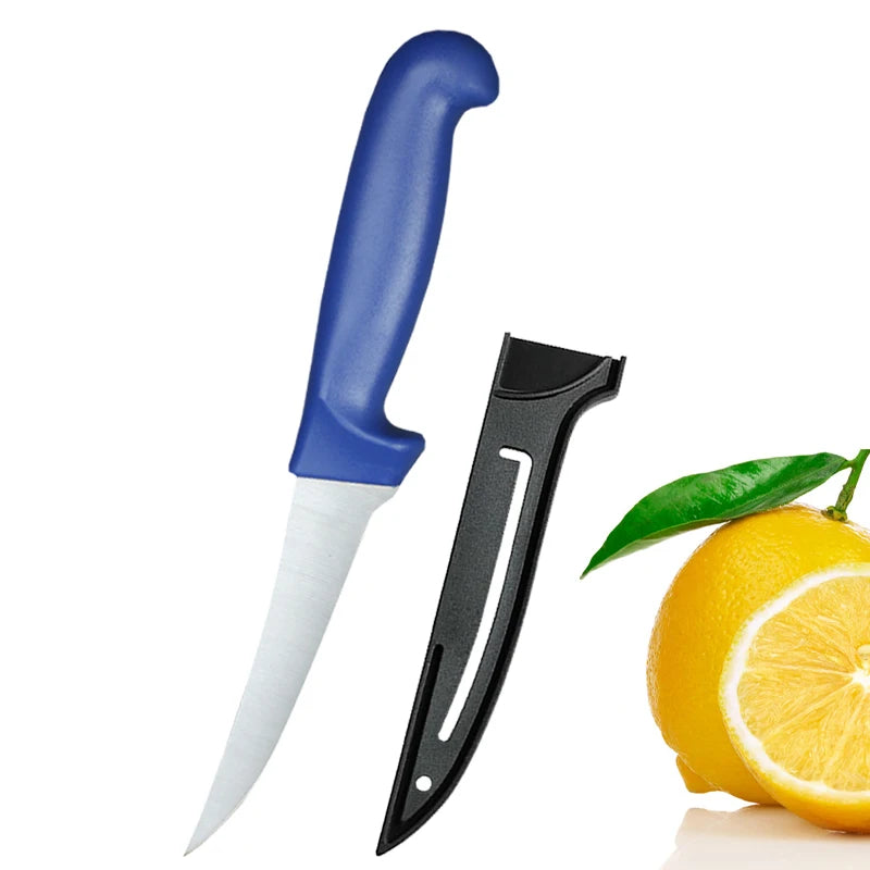 Stainless Steel Boning Knife – Meat Cleaver & Slicing Knife Boning Knife Axl 1pcs blue