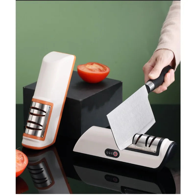 Electric Automatic Knife Sharpener – Fast Kitchen Tool Electric Knife Sharpener Axl