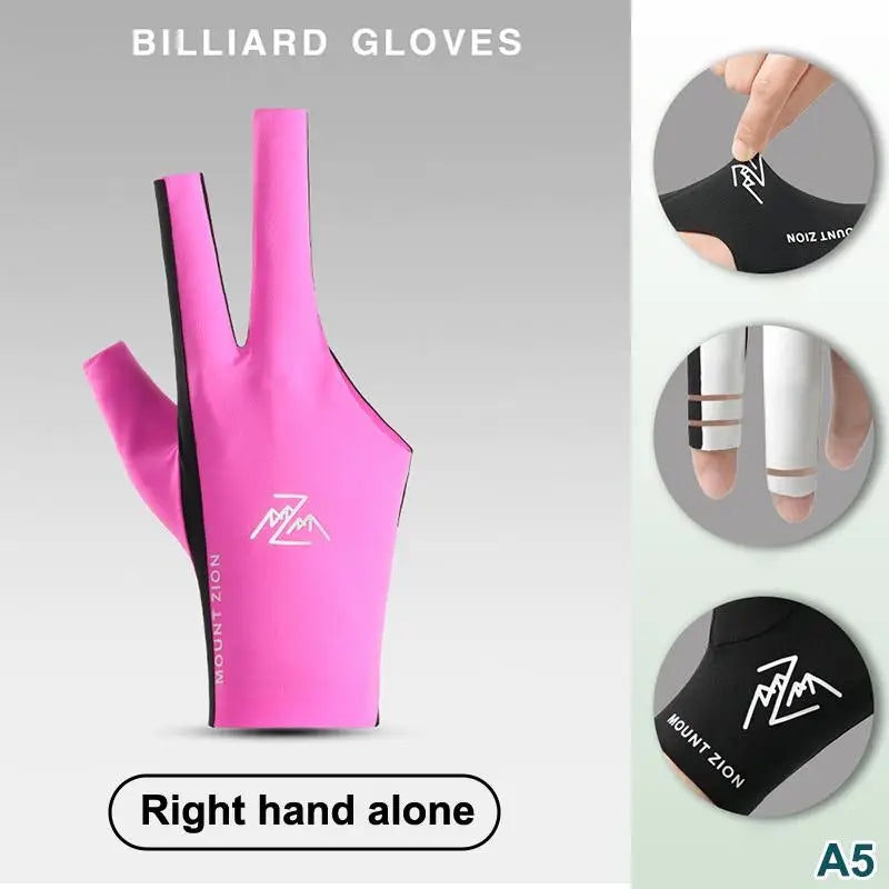 Fingerless Billiard Pool Glove – Breathable Ice Silk 3-Finger Billiard Cue Glove Axl A5