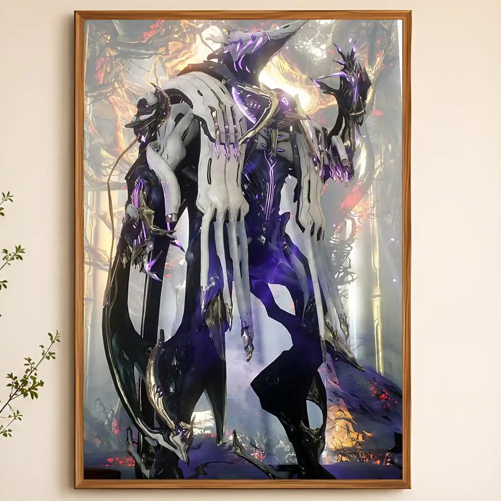 Warframe Game Poster – Self-Adhesive Waterproof Wall Art Wall Art Poster Axl White09 60X90cmNoframe