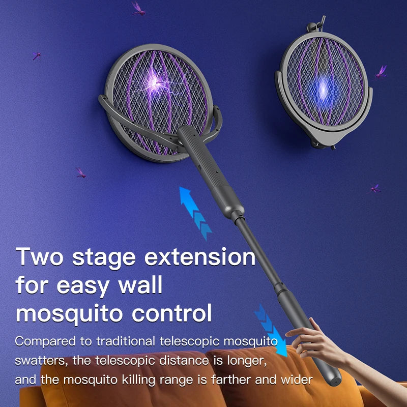 Electric Mosquito Swatter – UV Lure & Telescopic Handle Electric Bug Zapper Axl
