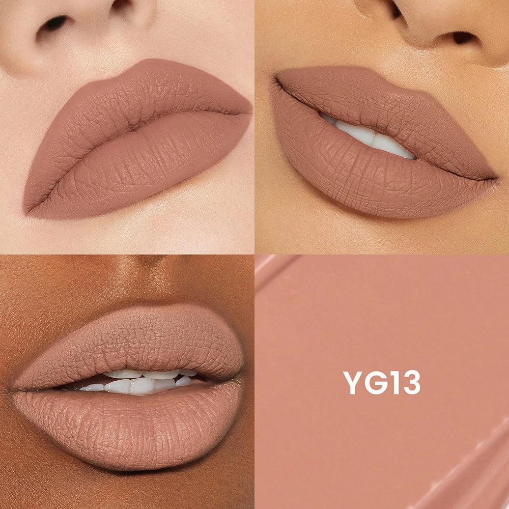 Vegan Matte Liquid Lipstick & Lip Gloss – Dual Texture Nude