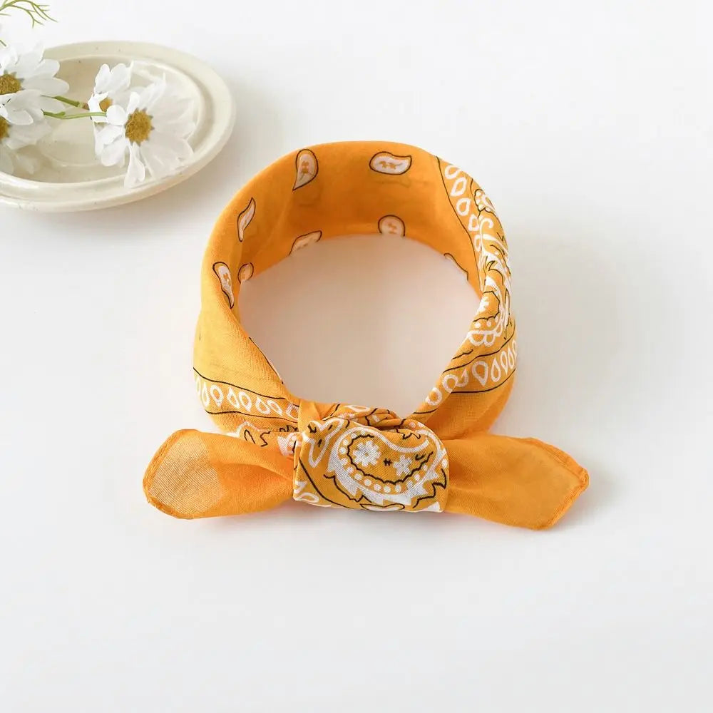 Women's Cashew Print Square Scarf – Hair Band & Headband Printed Square Scarf Axl style 8