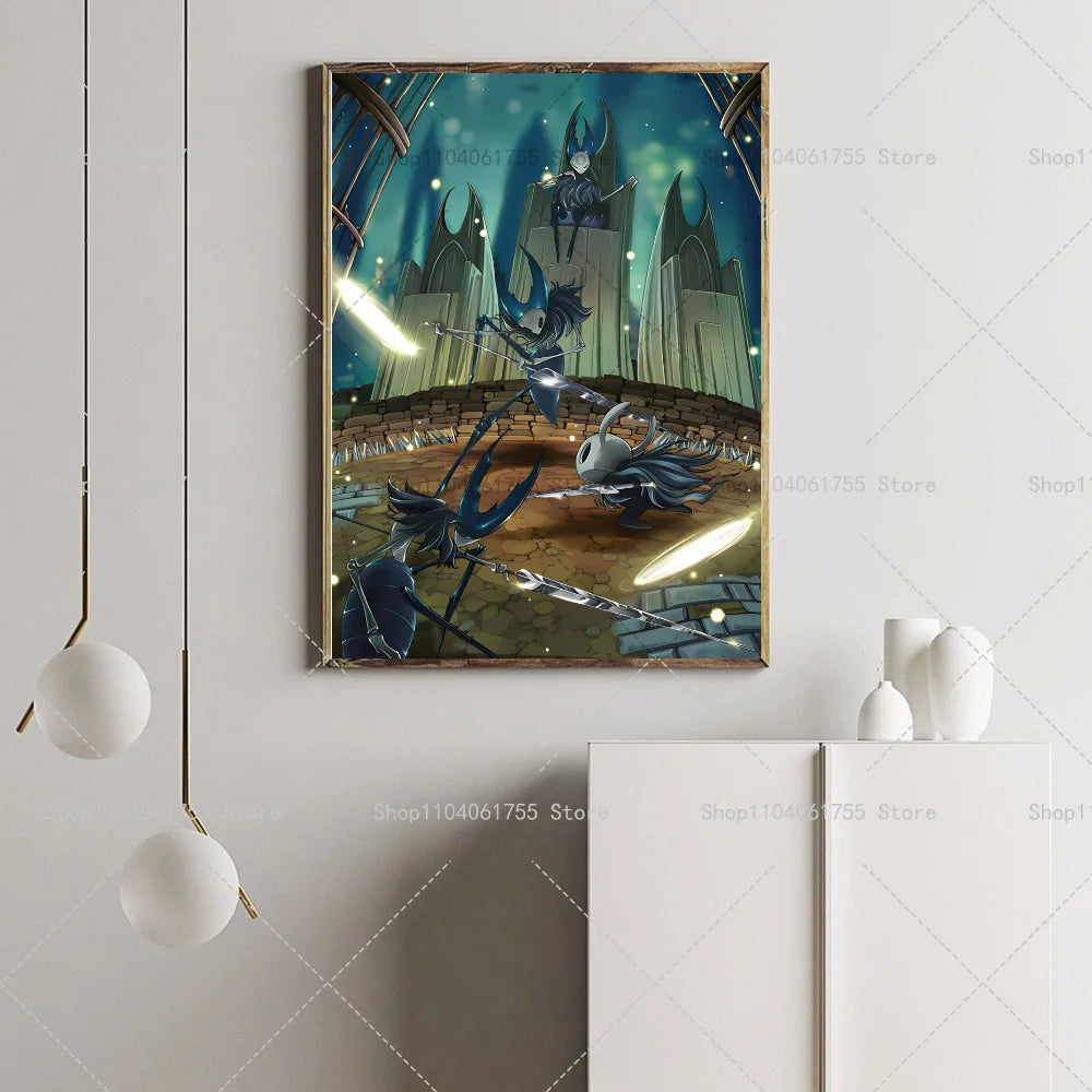 Knight Chess Wall Poster – Self-Adhesive Waterproof Art Sticker Wall Art Poster Axl