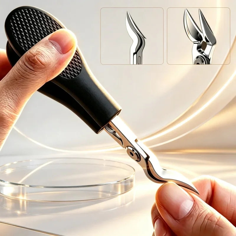 Stainless Steel Nail Clipper & Cuticle Nipper | Precision Blade Nail Clipper Set Axl