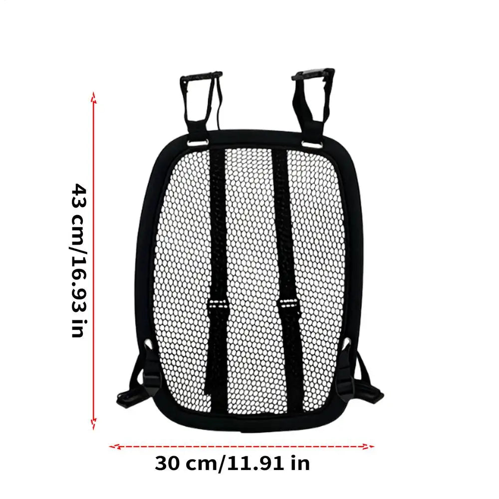 Backpack Airflow Spacer Frame – 3D Breathable Lumbar Back Pad Backpack Ventilation Frame Axl Black