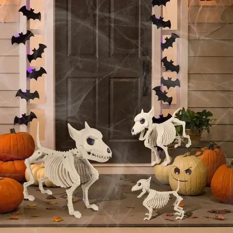 Wolf Skeleton Halloween Ornament – Indoor & Outdoor Garden Decor Halloween Ornament Axl