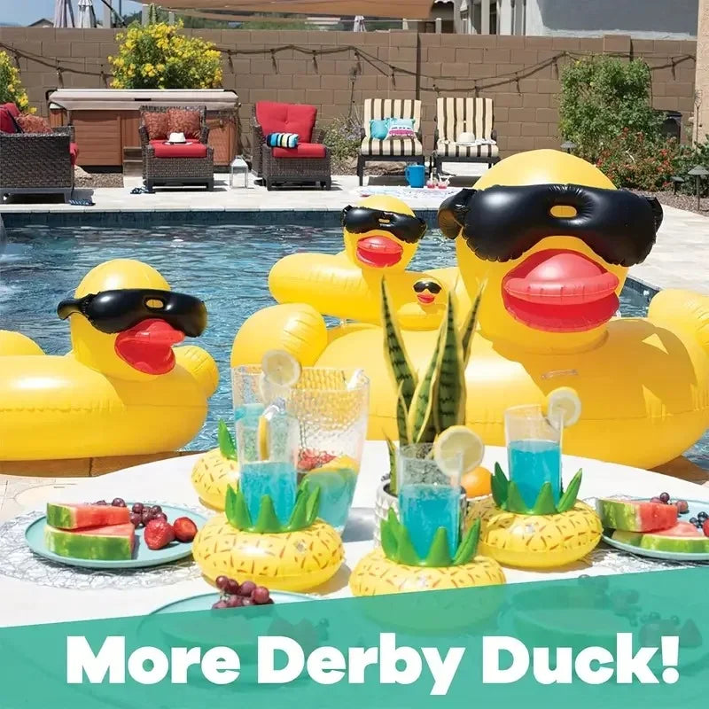 Giant Duck Inflatable Pool Float – Thickened Air Mattress Lounger Inflatable Pool Float Axl