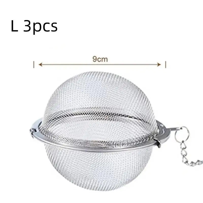 Stainless Steel Mesh Tea Infuser Ball | 1, 3 or 5 Pack Tea Infuser Ball Axl L 3pcs