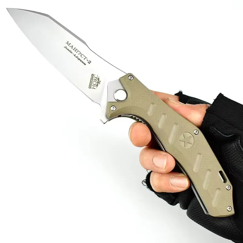 G10 Pocket Folding Knife – Carbon Steel Outdoor Camping Knife Folding Camping Knife Axl knife