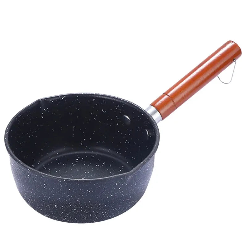 Non-Stick Saucepan with Pour Spout & Wooden Handle Non-Stick Saucepan Axl