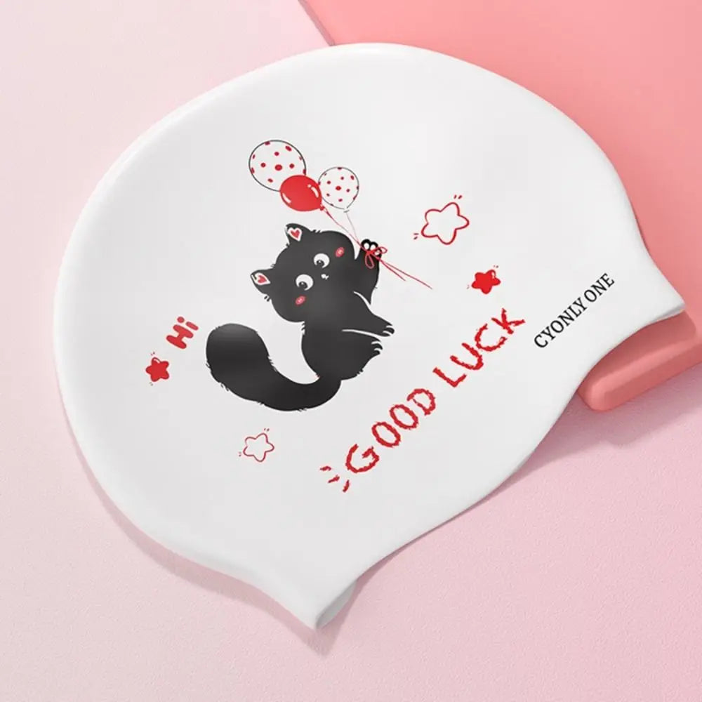 Extra Large Silicone Swim Cap – Waterproof Cartoon Cap for Women Silicone Swim Cap Axl