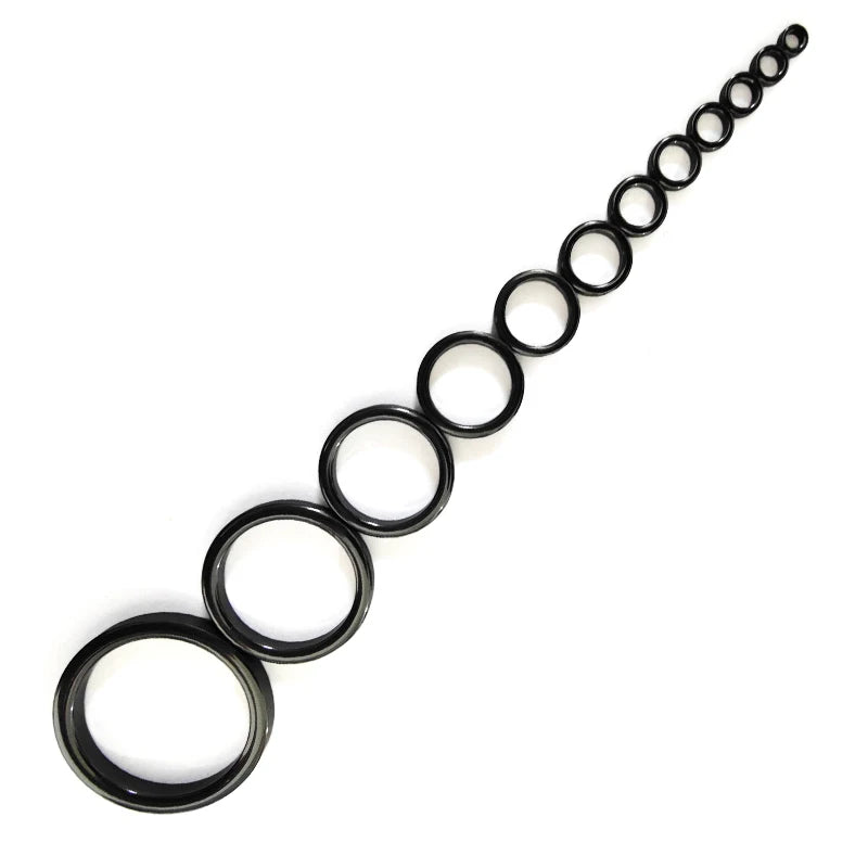 48Pcs Ceramic Fishing Rod Guide Rings – 12 Sizes Set Fishing Rod Guide Rings Axl onesize