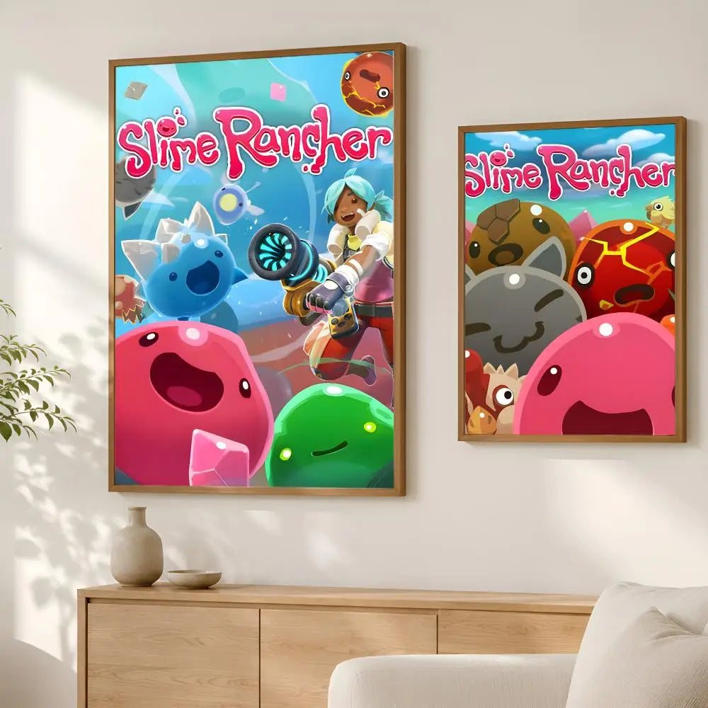 Slime Rancher Game Poster – Self-Stick HD Waterproof Wall Art Wall Art Poster Axl