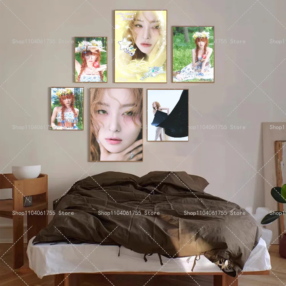 Seulgi Cosmic Album Wall Poster – Self-Adhesive Waterproof Sticker Wall Art Poster Axl