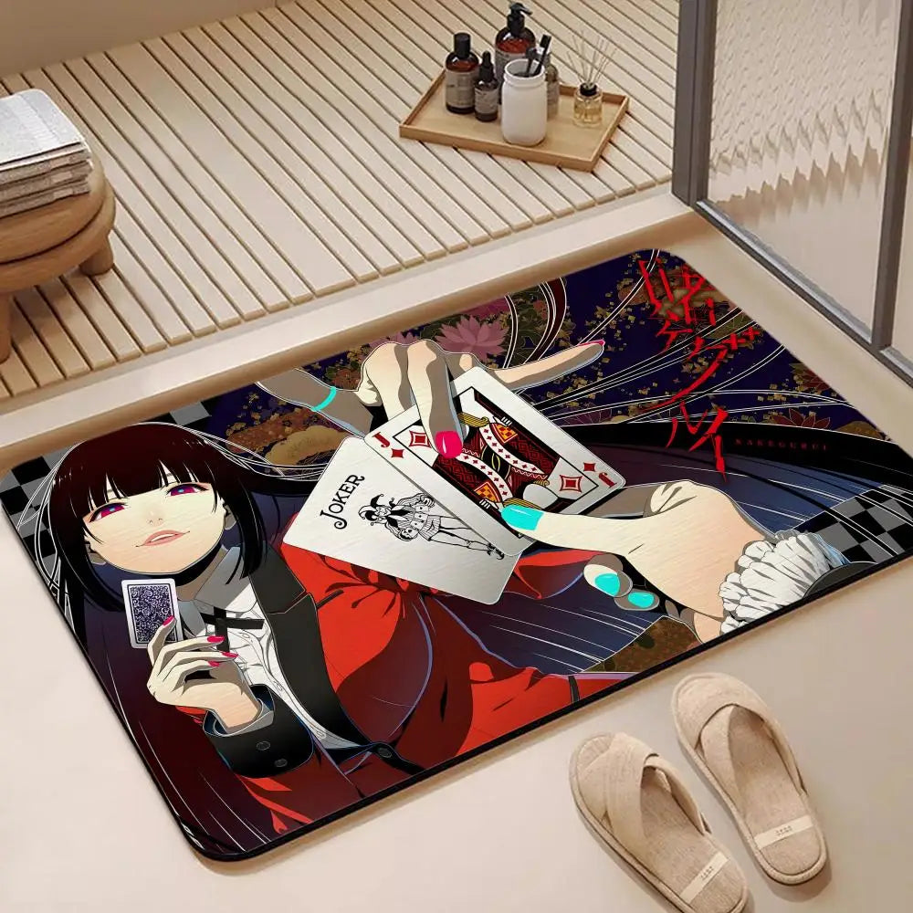 Anime Kakegurui Diatomite Bath Mat – Quick Dry & Anti-Slip Diatomite Bath Mat Axl