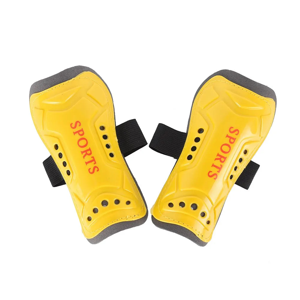 Kids Soccer Shin Guards – Lightweight Football Leg Protector Pair Soccer Shin Guards Axl Yellow