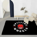 Skate Graphic Flannel Floor Mat – Non-Slip Soft Indoor Rug Indoor Flannel Rug Axl White4 100x160cm