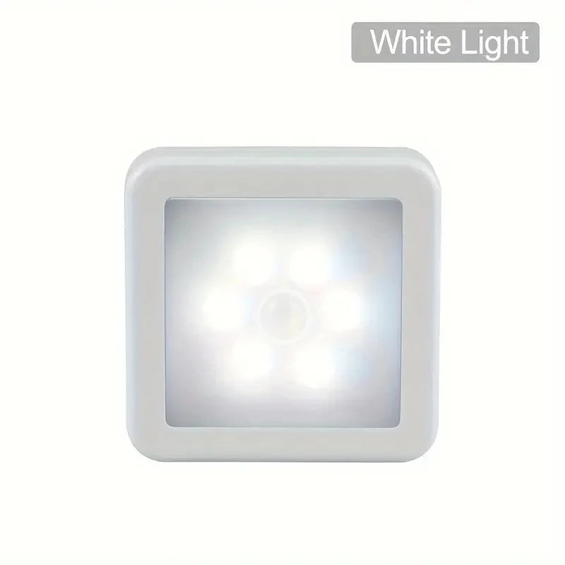 Smart LED Motion Sensor Night Light – Warm & White Wall Light LED Night Light Axl 1pc White