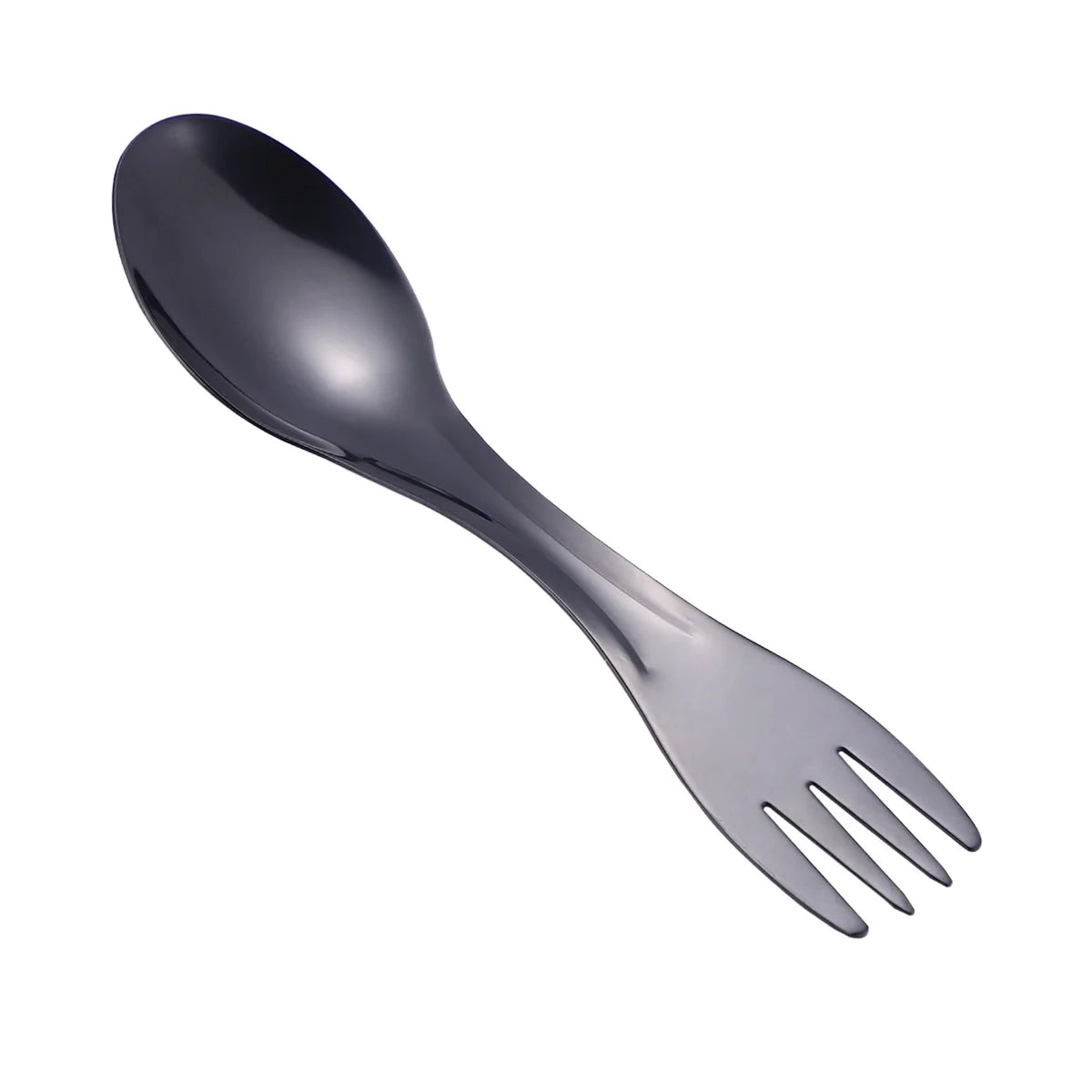 304 Stainless Steel Camping Spork – Multifunctional Fork & Spoon Camping Spork Axl black