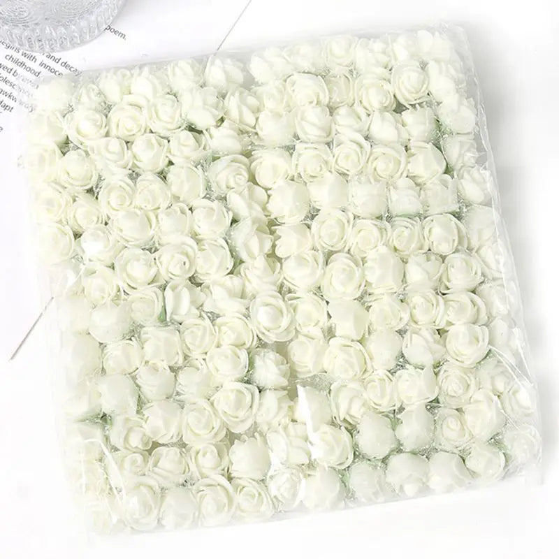 UV-Resistant Foam Rose Artificial Flowers 144 Pcs – DIY Décor Artificial Flower Heads Axl