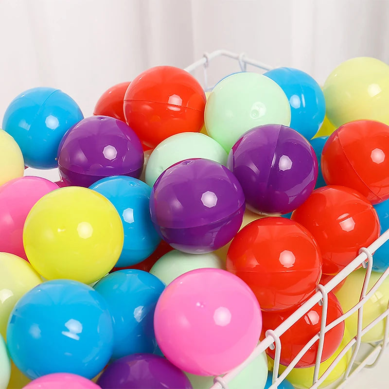 50 Pcs 32mm Clear Plastic Capsule Surprise Balls | Gashapon Capsule Toy Balls Axl