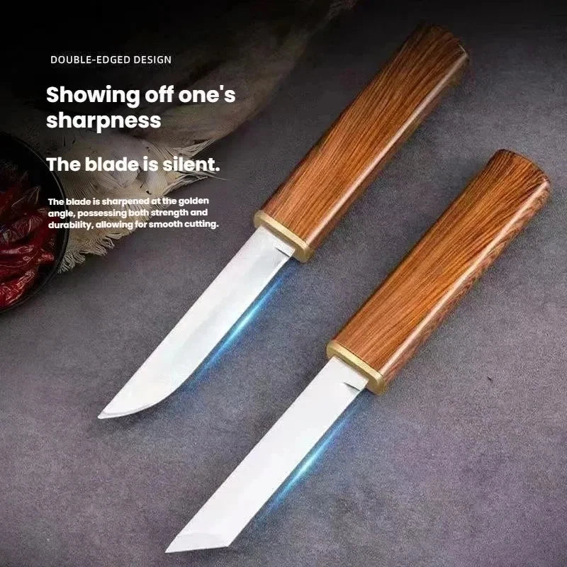2-in-1 Stainless Steel Paring Knife – Ultra Sharp Fruit Knife Paring Knife Axl