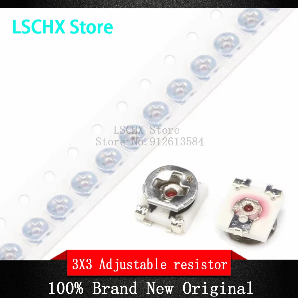 2500 PCS SMD 3x3 Trimmer Potentiometer Trimpot Variable Resistor Trimmer Potentiometer Axl