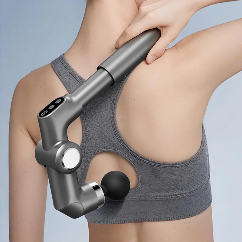 Adjustable Multi-Angle Fascia Massage Gun Handle – Foldable Massage Gun Handle Axl