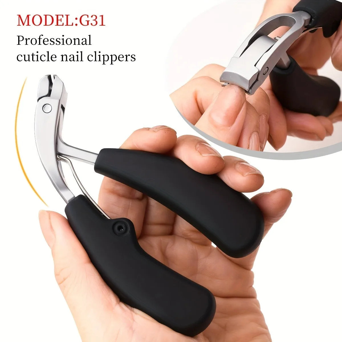 PLYS Curved Nail Clippers – Wide Opening Thick Nail Trimmer Nail Clippers Axl