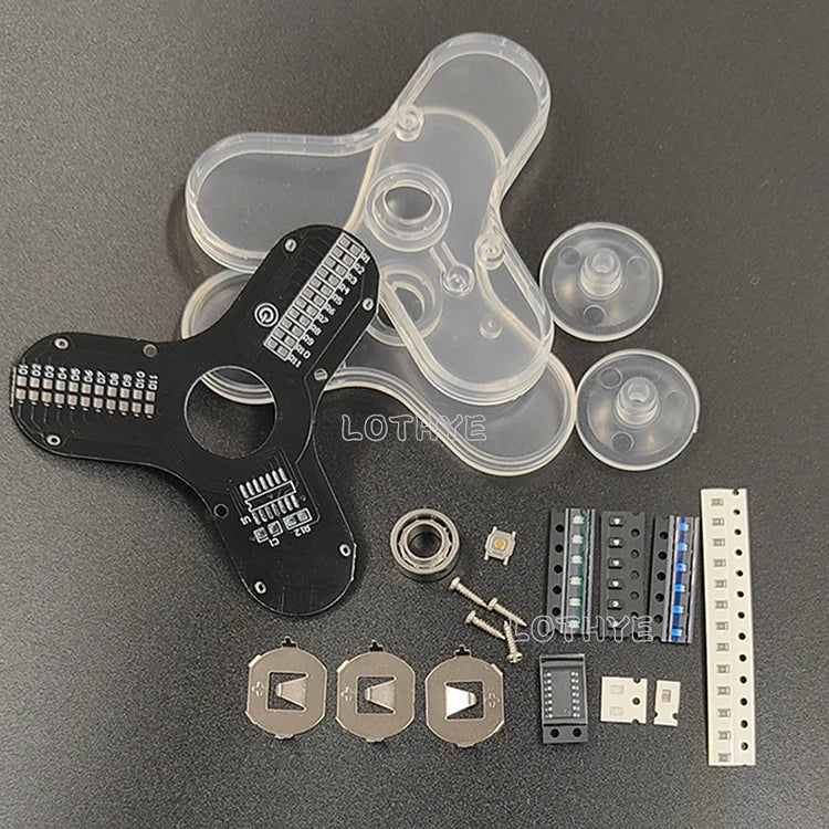 LED 3-Leaf Fingertip Gyro DIY Soldering Kit – LOTHYE RG550 DIY Soldering Kit Axl Default Title