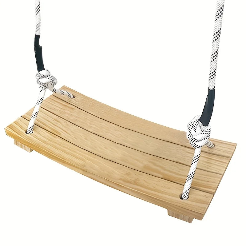 Adult Hanging Swing Chair – Solid Wood Porch Swing Indoor/Outdoor Hanging Swing Chair Axl